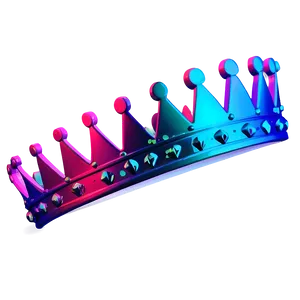 Abstract Neon Crown PNG 06272024