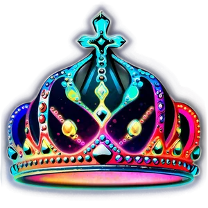 Abstract Neon Crown PNG Hxg PNG
