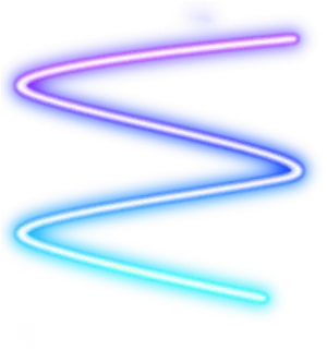 Abstract Neon Glow Path PNG image