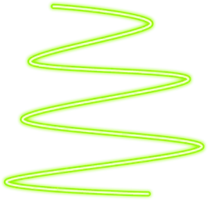Abstract Neon Green Spiral PNG image