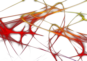 Abstract Neon Lines Art PNG image