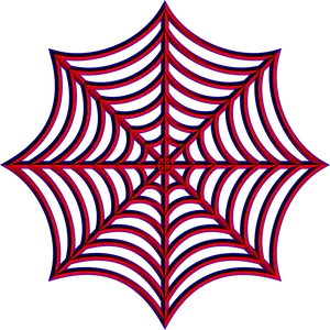 Abstract Neon Spider Web PNG image