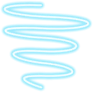Abstract Neon Spiral Line PNG image