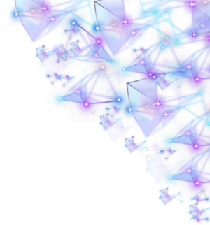 Abstract Neon Triangular Connections PNG image