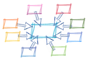Abstract Network Connectivity Diagram PNG