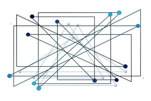 Abstract Network Connectivity Graphic PNG image