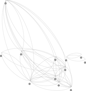 Abstract Network Connectivity Graphic PNG image