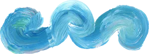 Abstract Ocean Waves Artwork PNG image