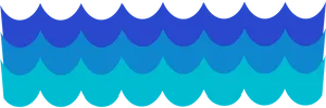 Abstract Ocean Waves Pattern PNG image