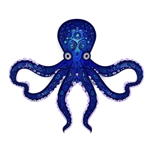Abstract Octopus Design PNG Ohc
