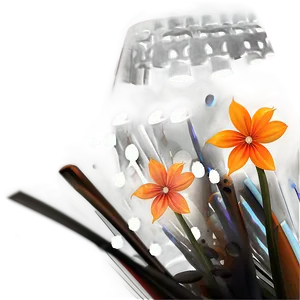 Abstract Orange Flower PNG 12 PNG