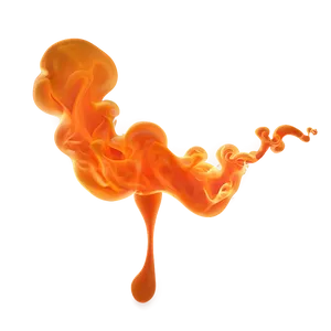 Abstract Orange Smoke Illustration Png 06262024 PNG image