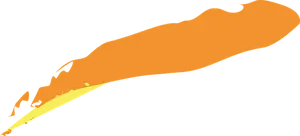 Abstract Orange Splash Art