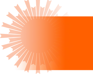 Abstract Orange Sunburst Background PNG image