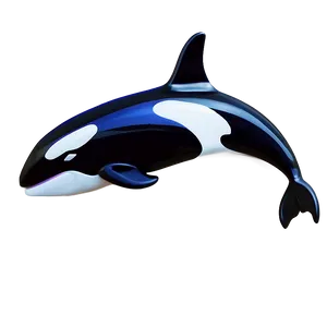 Abstract Orca Whale Art Png 06292024 PNG image