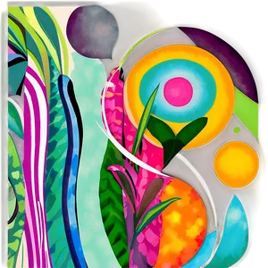 Abstract Organic Shapes Graphic Png 06122024 PNG image