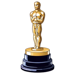 Abstract Oscar Trophy PNG Tyu