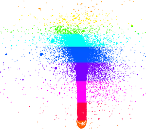 Abstract Paint Drip Splash PNG