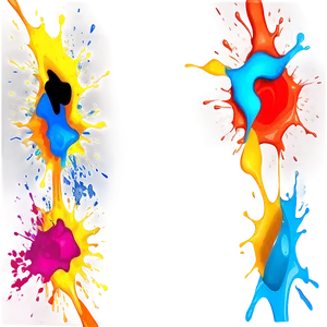 Abstract Paint Splash Design PNG 05242024