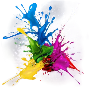 Abstract Paint Splash Design PNG Vdb40