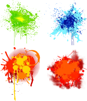 Abstract Paint Splatter Effects