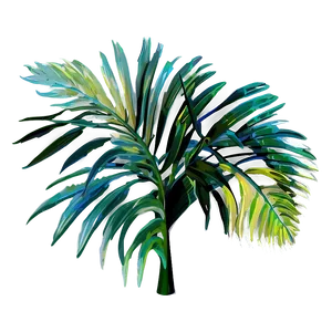 Abstract Palm Leaves PNG 05252024
