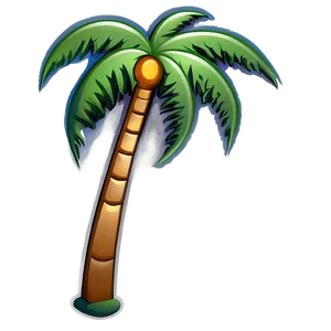 Abstract Palm Tree Emoji PNG 06272024