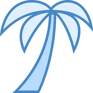 Abstract Palm Tree Icon PNG image