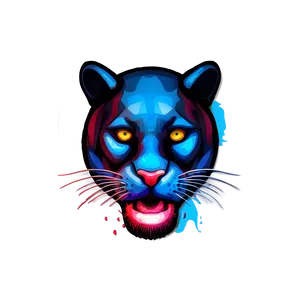 Abstract Panther Art Png 05242024 PNG image