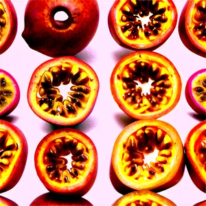 Abstract Passion Fruit Art PNG Qph