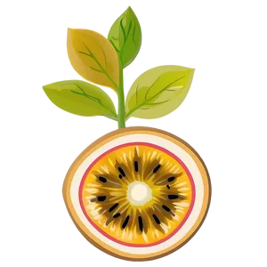 Abstract Passion Fruit Art Png Vwb PNG image