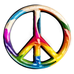 Abstract Peace Sign Art PNG Wck30 PNG