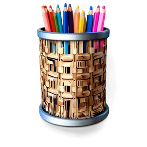 Abstract Pencil Holder PNG Ldo31 PNG