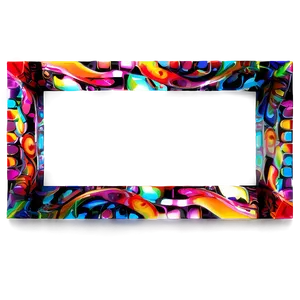 Abstract Photo Border PNG 06262024