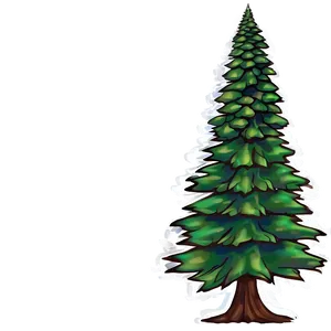 Abstract Pine Tree Art Png 29 PNG image