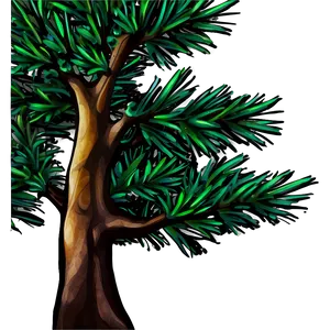 Abstract Pine Tree Art Png Xel79 PNG image