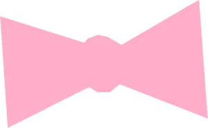 Abstract Pink Bow Shape