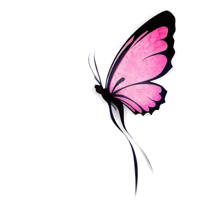 Abstract Pink Butterfly Drawing PNG Cgj58
