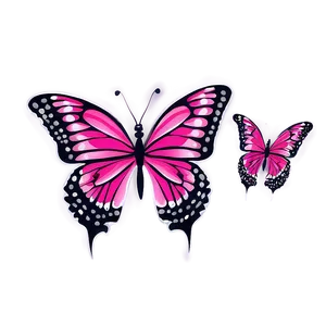 Abstract Pink Butterfly Drawing PNG Phb