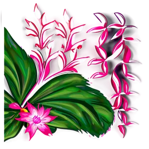 Abstract Pink Floral PNG Att14