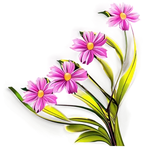 Abstract Pink Floral PNG Onq45
