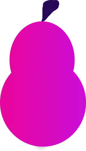 Abstract Pink Fruit Shape PNG image