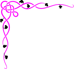 Abstract Pink Knot Design PNG image