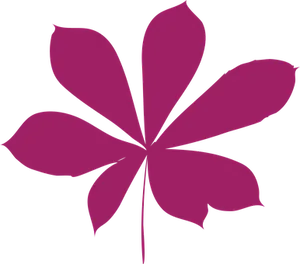 Abstract Pink Leaf Graphic