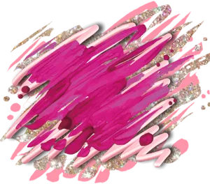 Abstract Pink Paint Brush Strokes PNG image