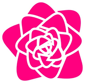 Abstract Pink Rose Graphic PNG image