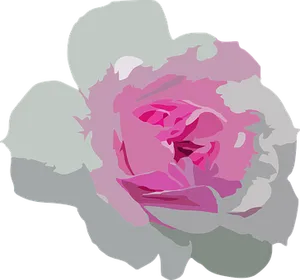 Abstract Pink Rose Vector Art