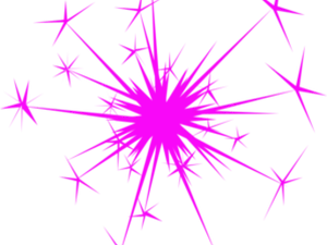 Abstract Pink Sparkle Explosion PNG image