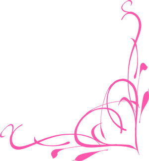 Abstract Pink Swirlson Black PNG image