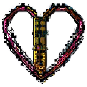 Abstract Pixel Heart Png 35 PNG image